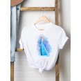 thumbnail image 1 of Disney Mickey Mouse Tee Shirt Casual Fashion Princess Watercolor Women Print Clothing Cartoon Graphic Short Sleeve T-shirtsXXL Gao Jinjia LED, 1 of 2
