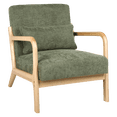 thumbnail image 6 of Ciphrias Mid Century Modern Accent Chair 29.1 Inch Army Green Linen Fabric With Wood Frame, 6 of 8