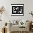 thumbnail image 4 of Historic Framed Print, [Bob Dylan, half-length portrait, seated, facing front, playing guitar in restaurant].Gilbert-Look., 17-7/8" x 21-7/8", 4 of 9