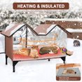 thumbnail image 3 of Heated Outdoor Cat House Weatherproof for Winter - Extra Large Heated Cat House for Outside, Elevated Bed, Escape Door, Fully Insulated Feral Cat Shelter for Multiple Cats Small Dogs, Easy Assembly, 3 of 8