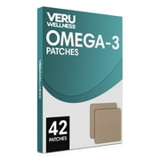 Omega-3 Plus Daily Patch - Self Adhesive Time Release Topical Patch, 8-10 Hours (42 Day Supply)