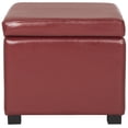 thumbnail image 2 of SAFAVIEH Jonathan Flip Top Ottoman Red, 2 of 6