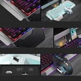 thumbnail image 4 of de ratón inalámbrico con Gamer de 2,4G recargable para ordenador portátil, ratón retroiluminado con respiración de 7 Blanco 01 Yotijar Teclado inalámbrico para computadora portátil, 4 of 10
