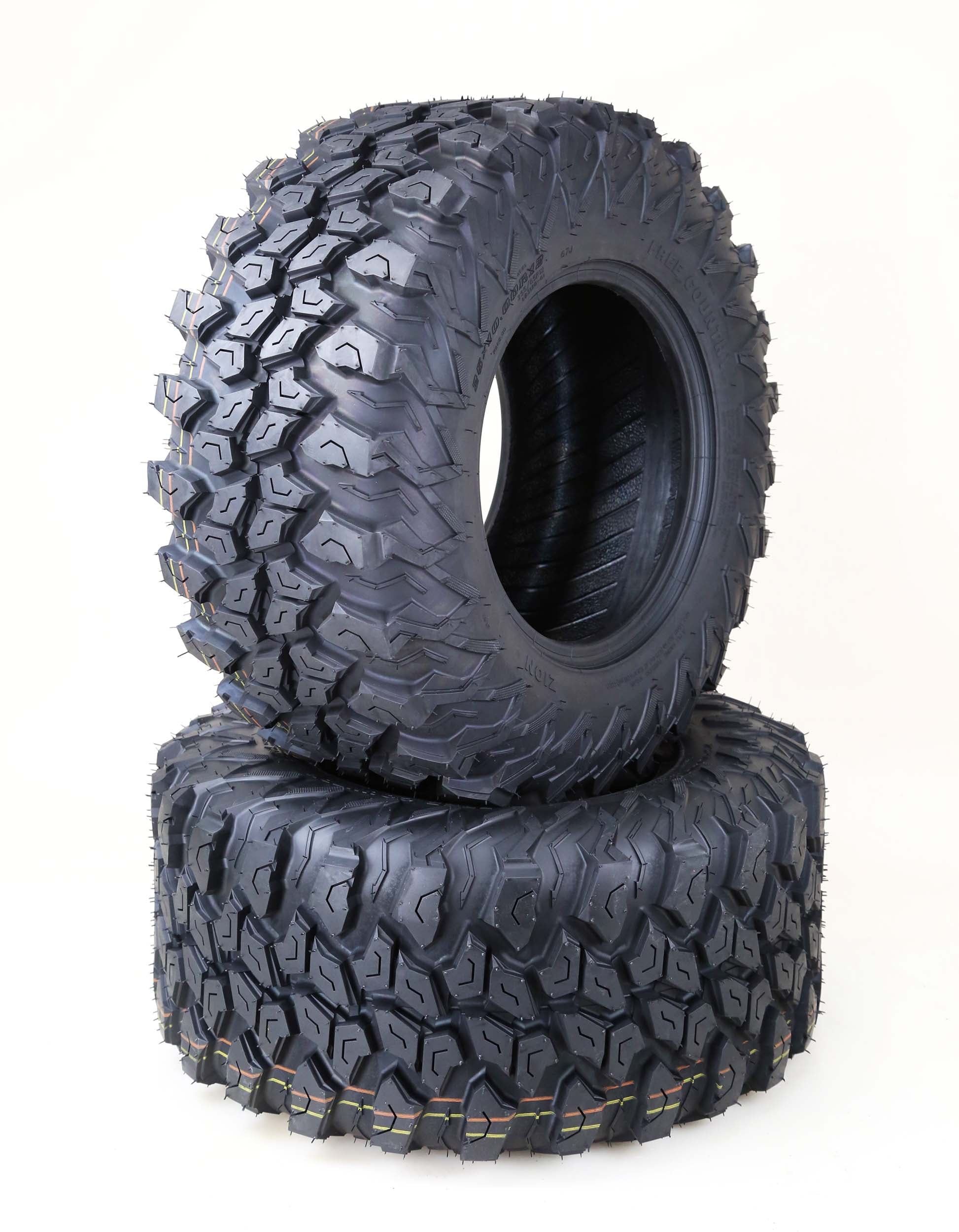 FREE COUNTRY ATV UTV Tires 25X10R12 8PR Radial w/Side Scuff Guard 10354
