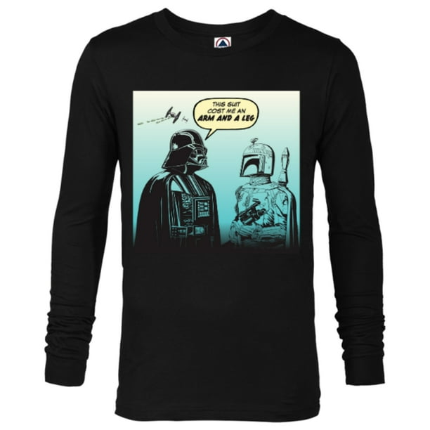 Star Wars Funny Darth Vader and Boba Fett Comic - Long Sleeve T-Shirt for Men -Customized-Black Star Wars Funny Darth Vader and Boba Fett Comic - Long Sleeve T-Shirt for Men -Customized-Black