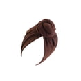 thumbnail image 1 of Guardurnaity Turbante Hijab musulmán con nudo de 2 capas, gorro elegante con cubierta en espiral, gorro de cabeza ancha, gorros de moda, accesorios Sombreros Café, 1 of 6
