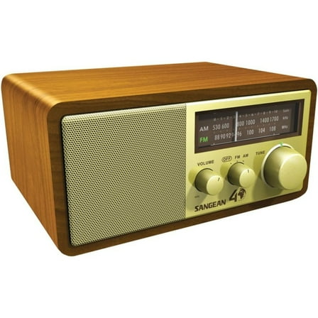 Sangean WR-11SE Amfm Analog Radio Wooden Cab