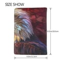 thumbnail image 3 of Rateoe Geometric American Bald Eagle Pattern Passport Holder Wallet Leather Mulit-purpose Travel Wallet Credit Cards Case ,Passport Cover for Women Men-6.5 in, 3 of 5