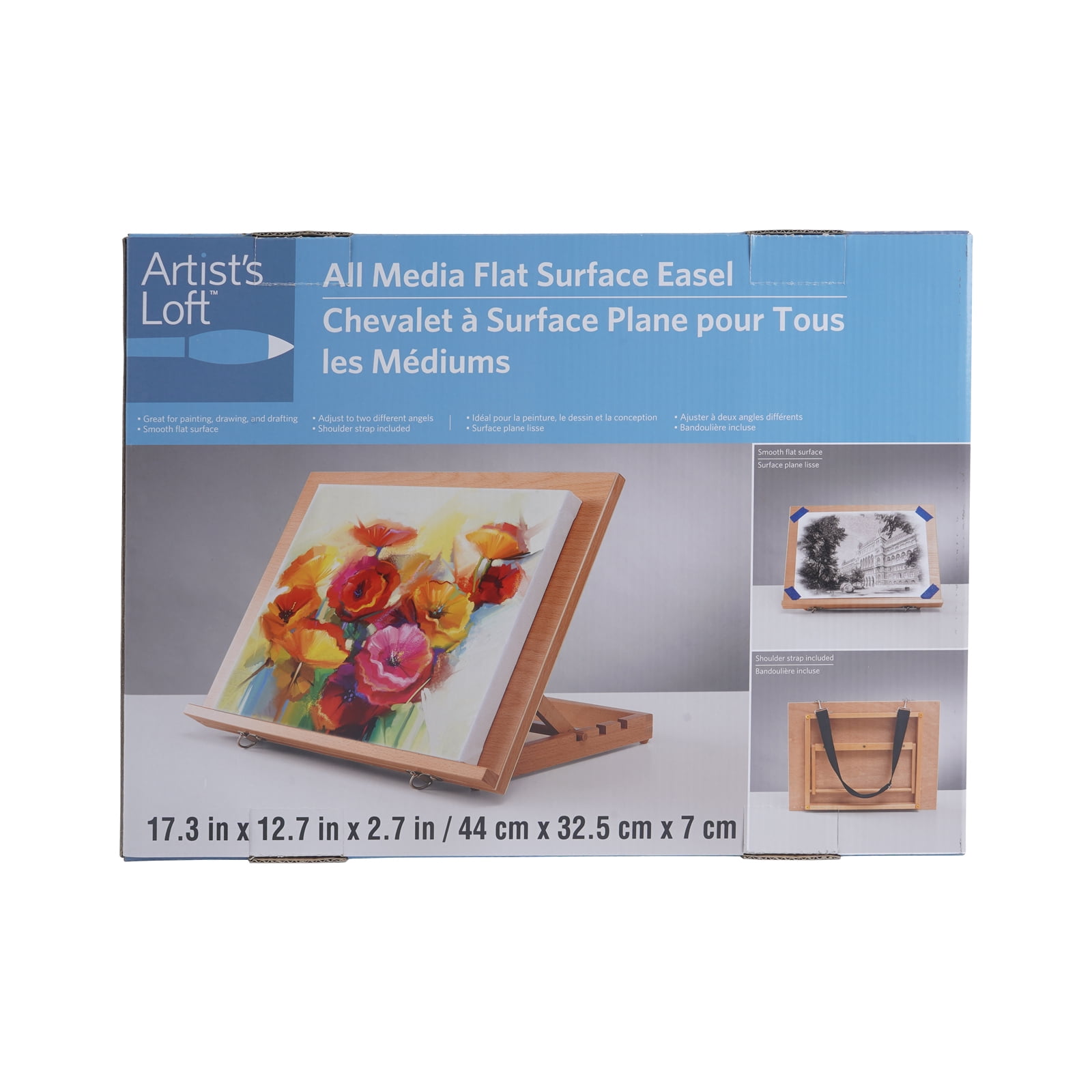 Adjustable Flat Surface Wood Table Easel by Artist's Loft