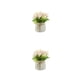 thumbnail image 3 of Bewildely Flores artificiales Arreglos de flores de seda Plantas falsas en maceta Bonsái realista para Sala de estar Oficina Decoración Tipo 1 2Conjunto, 3 of 6