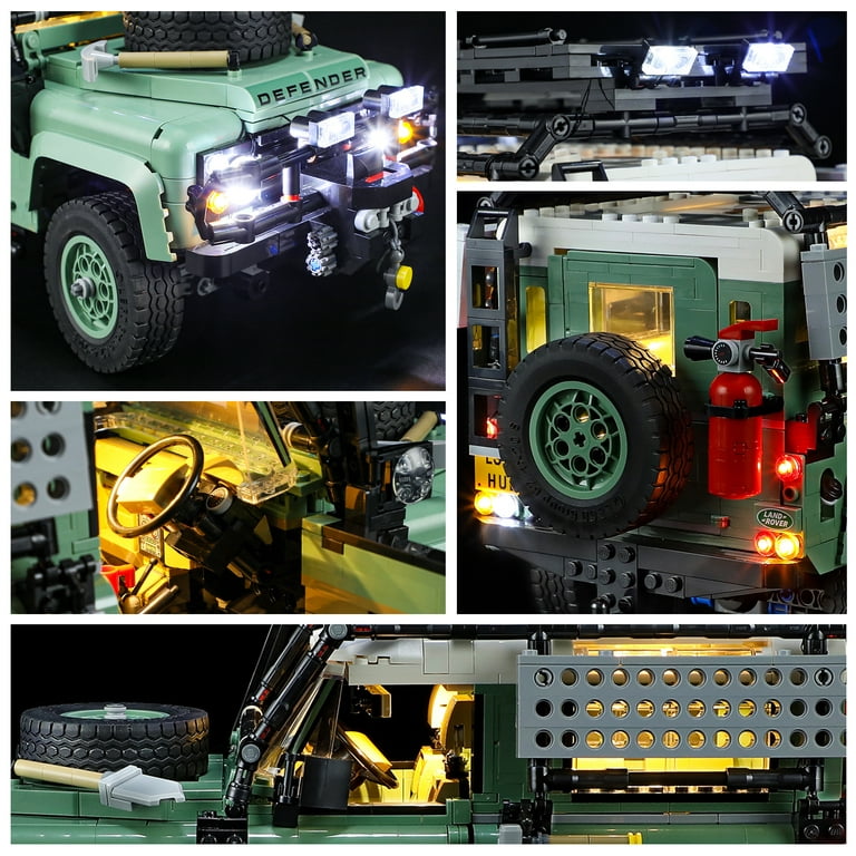 YEABRICKS LED Lighting Kit Compatible with LEGO Icons Land Rover