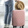 thumbnail image 2 of Pink Cow Heart Pattern Luggage Cover Fashion Suitcase Cover Baggage Covers Fit 25-28 Inch Luggage (Go Travel), 2 of 5