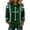 002_Army Green, variant on Women's Long Sleeve Waffle Knit St. Patrick's Day Hoodie, Shamrock Clover Print Green Pullover Sweatshirt