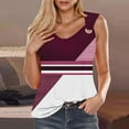 thumbnail image 2 of KeFaWanJu Tank Tops for Women under $5 Summer 2025 Sleeveless Blouse Tops Loose Fit V-Neck Printed Shirts, 2 of 5