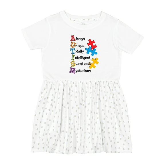 Inktastic Autism Acrostic Girls Toddler Dress
