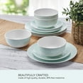 thumbnail image 5 of Pfaltzgraff Venice 12 Piece Melamine Dinnerware Set Teal, 5 of 5