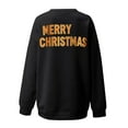 thumbnail image 5 of Craaazy Christmas Sweatshirt for Women Merry Christmas Letter Print Long Sleeve Round Neck Pullovers Gifts, 5 of 5