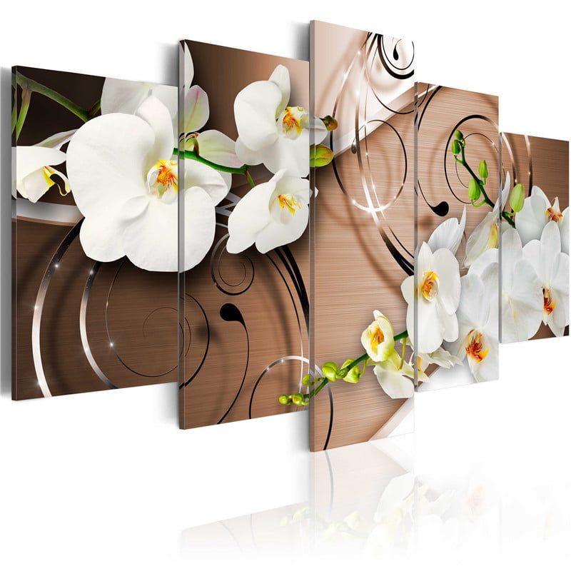 Nature Flower Plant Orchid Black White Giant Wall Art Print Poster Picture