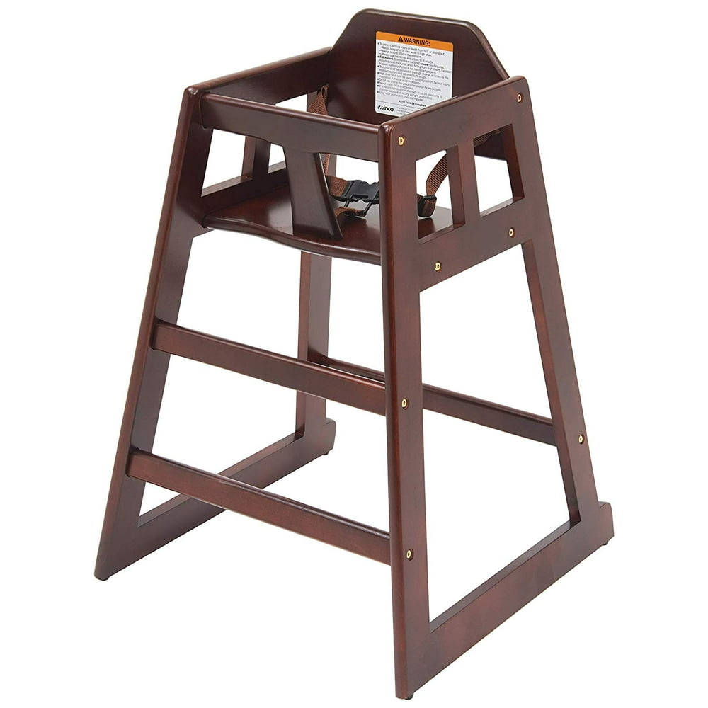 Winco CHH103 Mahogany Finish Wood High Chair
