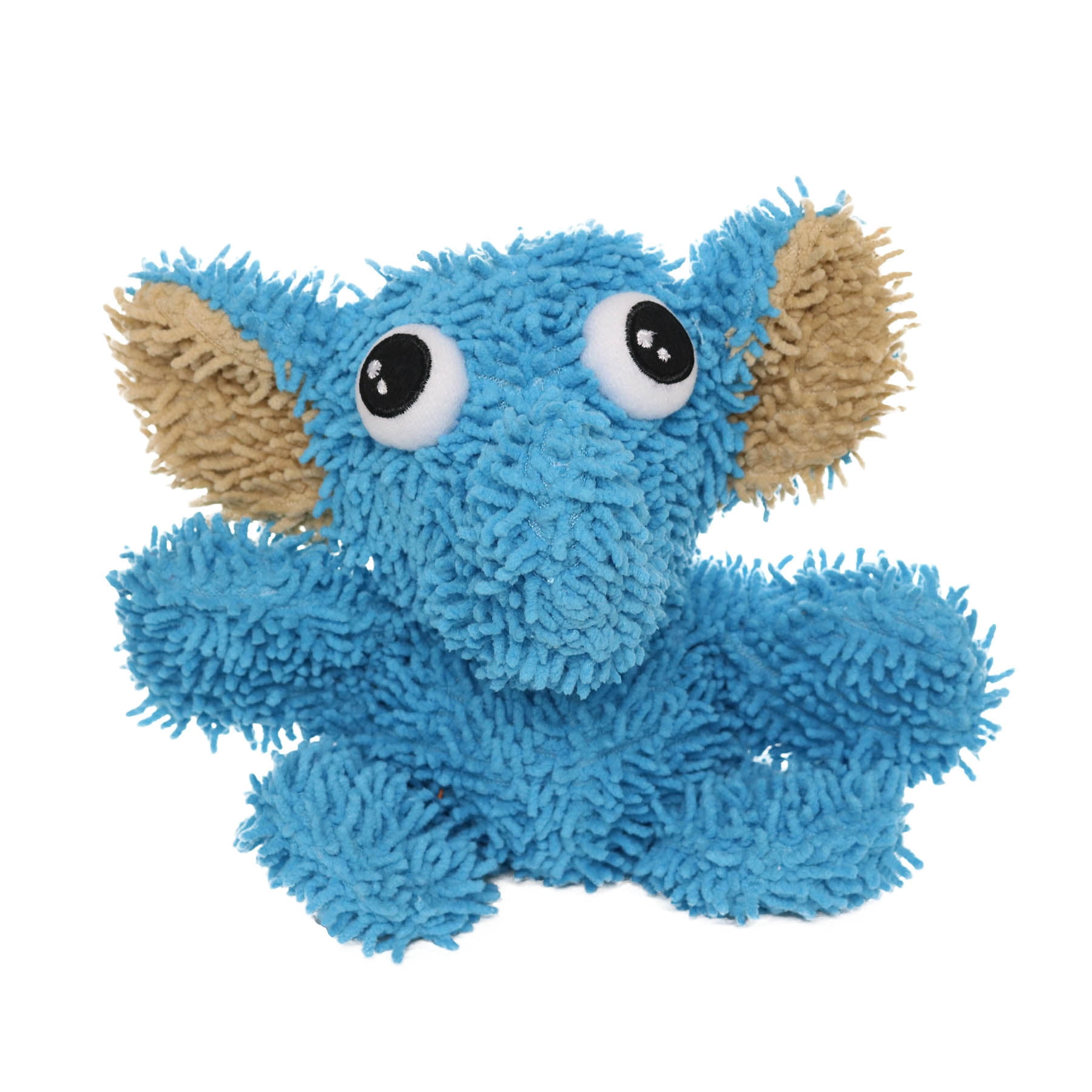 Mighty Jr Microfiber Ball Duck and Elephant, 2 Pack, Durable Squeaky Dog Toy
