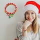 thumbnail image 4 of Set de pulseras de Papá Noel con muñeco de nieve con árbol de Navidad - Pulseras festivas de aleación de 3 piezas para mujer, joyería navideña multicolor con cuentas, ajustable de 7 pulgadas, 4 of 6