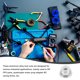 thumbnail image 5 of 12 Pcs M3 Tuercas de bloqueo de aleación de aluminio, tuerca de brida con bloqueo de nylon, serrada para piezas de coche RC, accesorios de dron, adaptador de motor, sujetador, plateado, 5 of 6