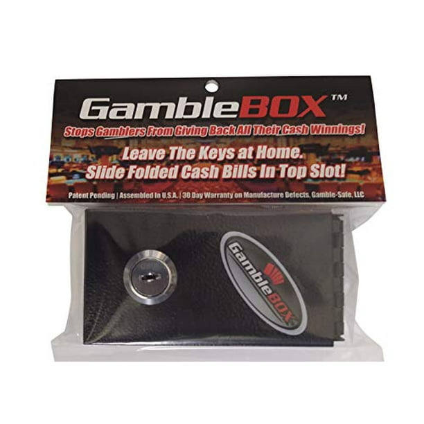 Gamblebox Gambling Personal Pocket Cash Drop Lock Box Safe Wallet With Red  Velvet Carrying Bag 