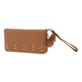 thumbnail image 2 of Unique Bargains 1 Pc Coin Purse Wallet Portable Zipper Coin Purse Pouch Large Brown, 2 of 5