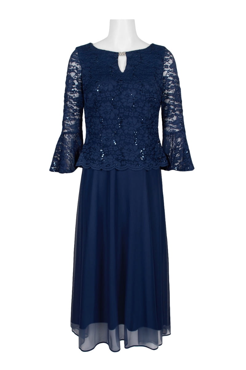 Jackie Jon Boat Neck Circular Flounce 