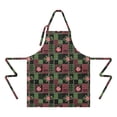 thumbnail image 2 of Pioneer Flower Floral Print Pattern Apron for Women and Men, Cotton Linen Waterproof with Pockets, Adjustable, 33x27 Inch for Kitchen, Gardening, BBQ, Salon, 2 of 6