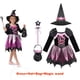 thumbnail image 5 of Disfraz de bruja morada para niñas, disfraz de Halloween, cosplay, Purim, carnaval, fiesta, vestido de princesa para niñas pequeñas, vestido de fiesta, 5 of 5