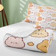 thumbnail image 4 of Erosebridal Bunny Quilt Full for Boys Girls, Soft Pastel Full Bedspread Sets, 3-Piece 1 Coverlet and 2 Pillowcases, 4 of 7