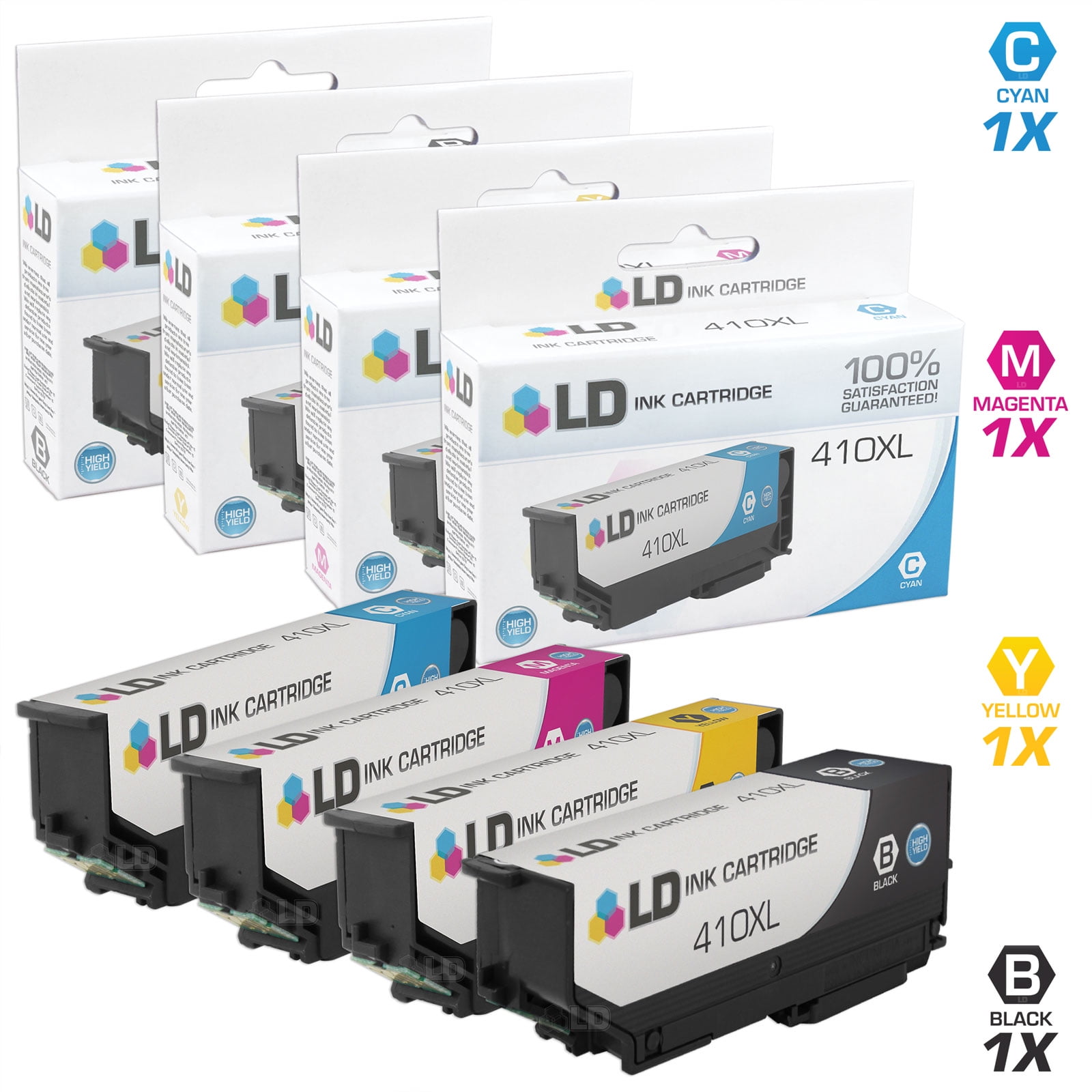 10 PK Black & Color for Epson 410 XL T410 Ink Cartridges XP-635 XP-640 T410XL 