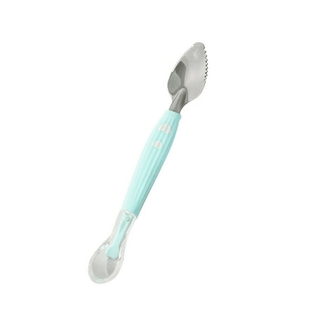 

Toddler Multipurpose Spoon Infant Feeding Spoon Stainless Steel Scraper Spoon
