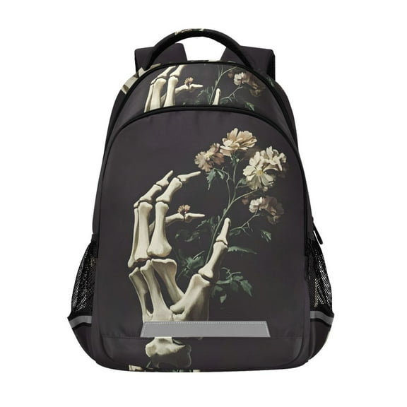 ALAZA Wildflower on Hand Backpack Elementary School Bag Bookbag Travel Rucksack