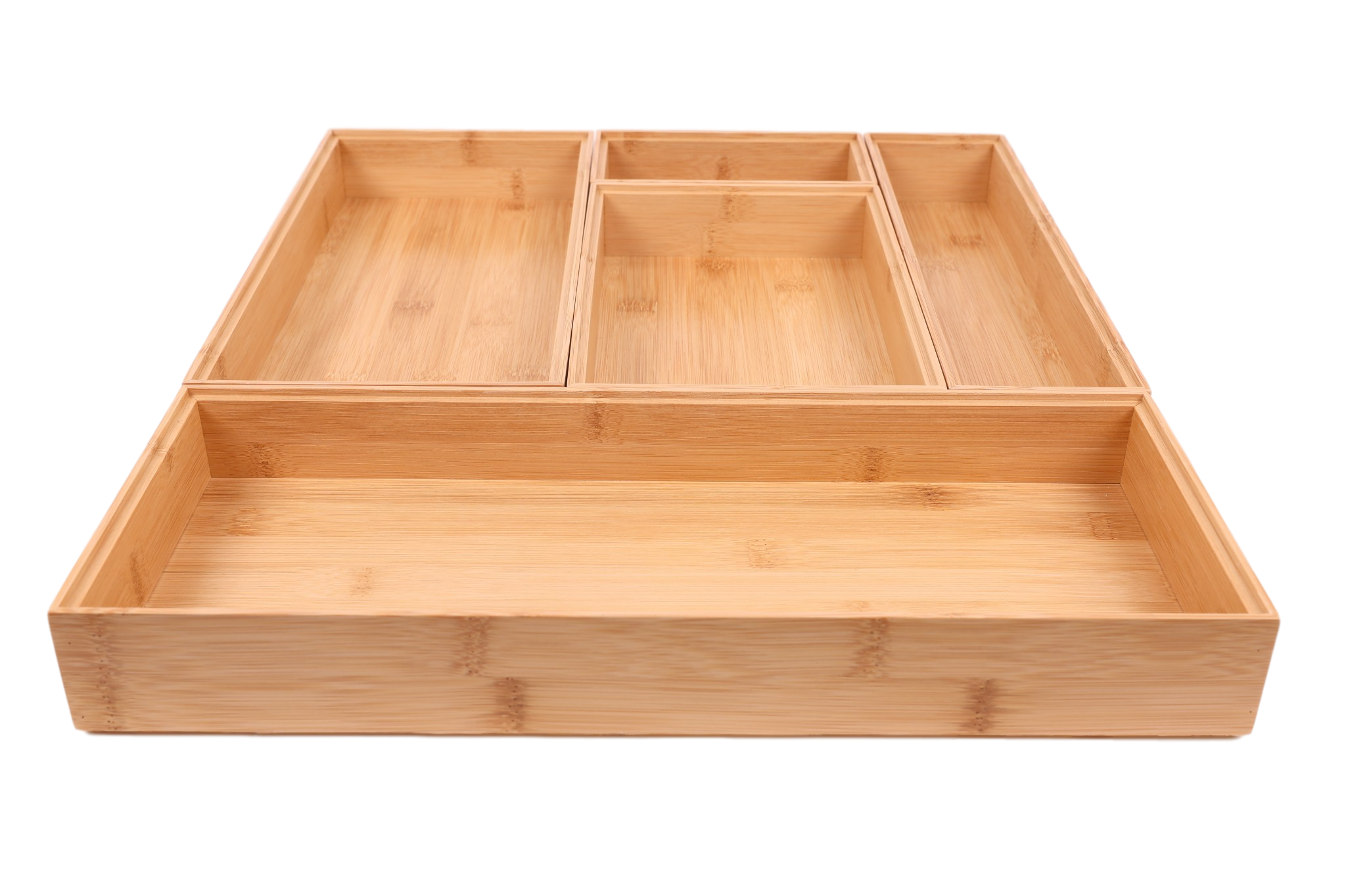 Better Homes & Gardens Bamboo Drawer Organizer, 5-Piece Set photo 5