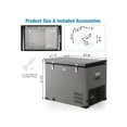 thumbnail image 3 of Costway 90 QT Car Refrigerator Portable Travel Freezer w/ Compressor DC 12/24V & AC, 3 of 5