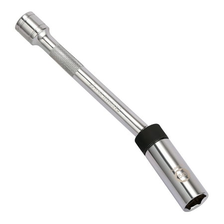 CASOMAN 5/8" Swivel Magnetic Spark Plug Socket, 3/8" Drive x 8-inch Ext. Bar Length, 360 Degree Swivel, Enhanced Magnetic Design, 6 Point, Cr-V Steel