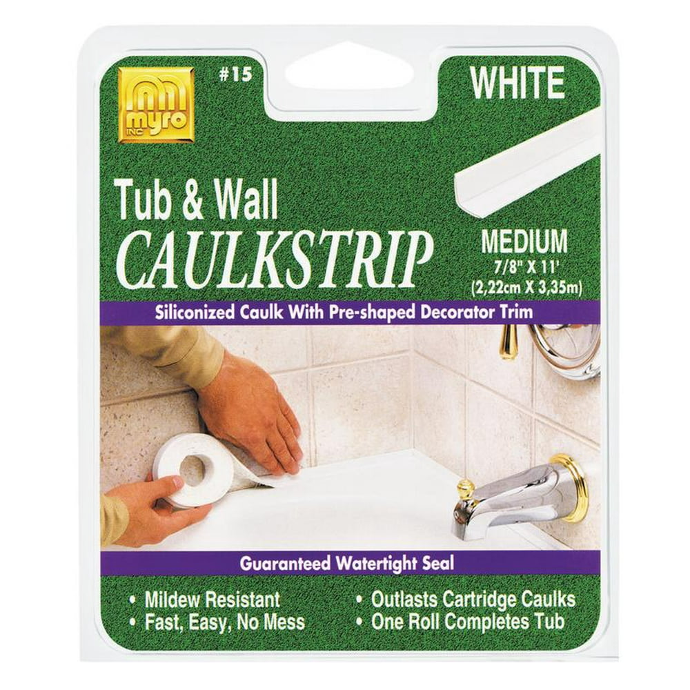 Homax Caulk Strip Tub & Wall White