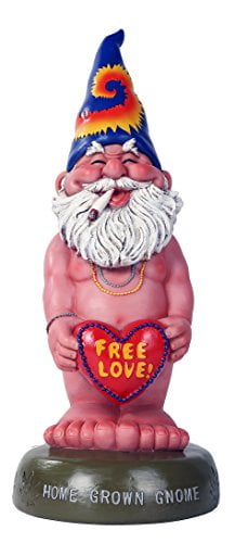 Pot Smoking Home Grown Garden Gnome Statue by Pacific Trading