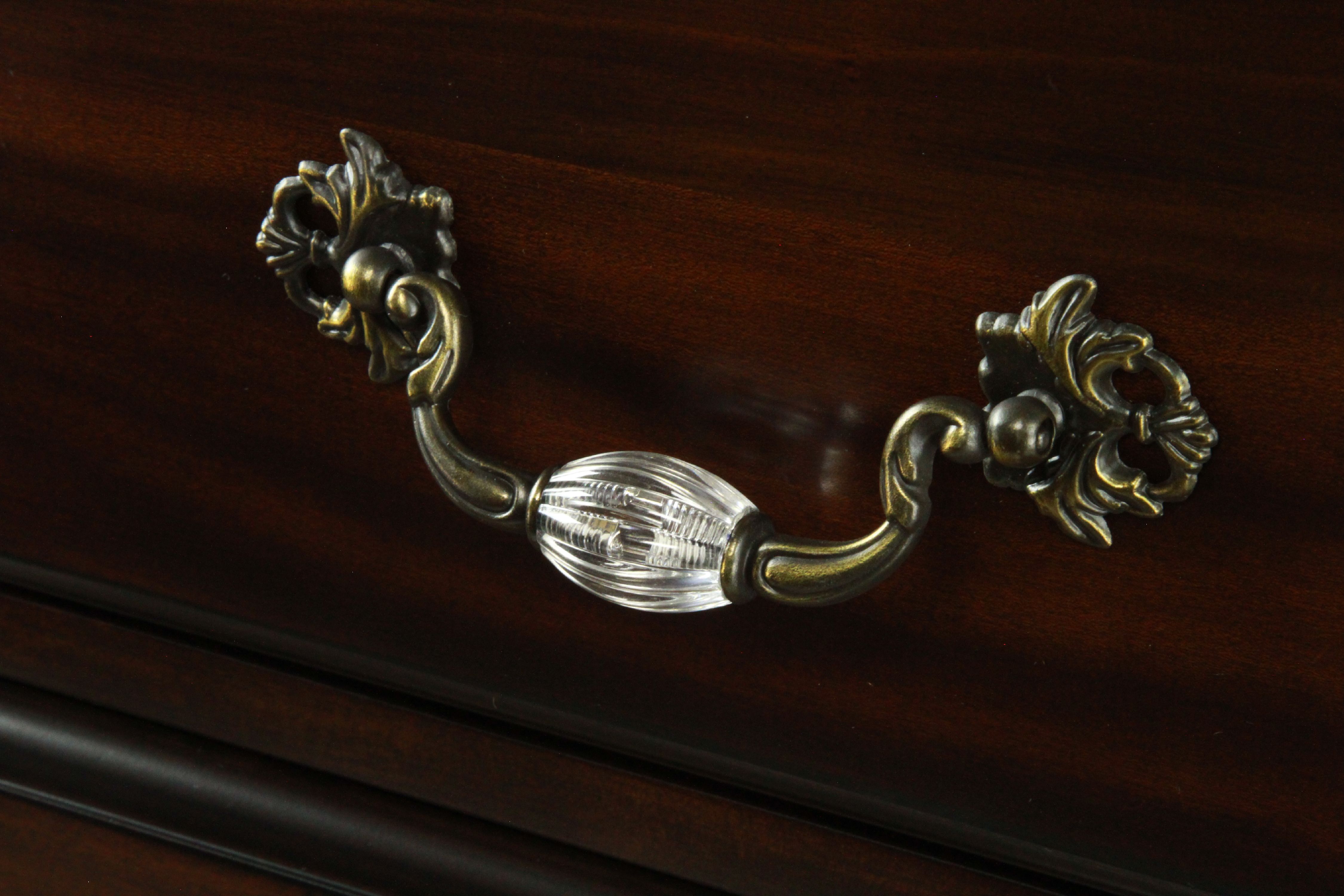Furniture of America EL Paso Transitional 6-Drawer Chest, Dark Walnut