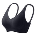 thumbnail image 4 of Kpoplk Jelly Bras for Women No Underwire Full Coverage Push Up Bra Wireless Seamless Bra Comfortable Tshirt Bralettes Size 40,Black, 4 of 4