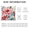 thumbnail image 5 of ARISTURING  Throw Pillow Covers Watercolor Flower Rose Floral Maroon Allover Cushion Pillow Case Home Decor Pillowcase, 5 of 5