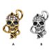 thumbnail image 5 of Sonducket Broches para Mujeres Hombres Punk Skull esmalte Pins traje suéter broche mujer aleación ropa joyería accesorios Retro oro Type1 NO1, 5 of 6