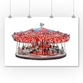thumbnail image 2 of Carousel, Icon (36x54 Giclee Gallery Art Print, Vivid Textured Wall Decor), 2 of 3