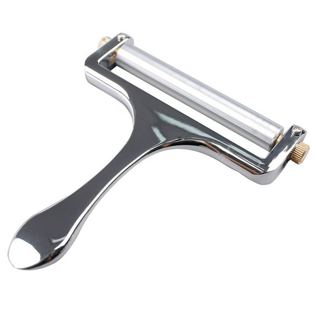 CAROOTU Stainless Steel Cheese Slicer Adjustable Thickness Wire Cheese Cutter Tool for Cooking