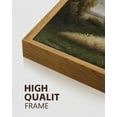 thumbnail image 4 of Drsoum 20x40in Natural Framed Vintage Landscape Large Canvas Wall Art Grassland Classic Wall Prints Farmhouse Bathroom Office Decor, 4 of 7