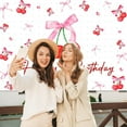 thumbnail image 4 of Cherry Birthday Backdrop Coquette Bow Birthday Background Cherry Girls Party Decorations Photo Booth Props, 4 of 6