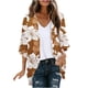 thumbnail image 2 of Cárdigan de manga larga para mujer, blusa informal estampada con bolsillo, abrigo tipo cárdigan para mujer, 2 of 5