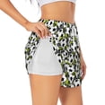 thumbnail image 3 of Lsque Soccer and Football Printed Women's Running Shorts with Liner Pockets,Elastic Quick Dry Workout Athletic Gym Yoga Shorts,Womens High Waist Shorts-XX-Large, 3 of 9